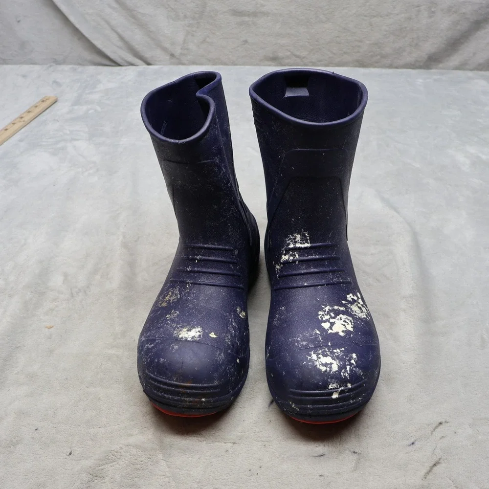 Tingley Flite Unisex M10 W12 Work Boots Blue Rubber Composite Toe 26256 READ
